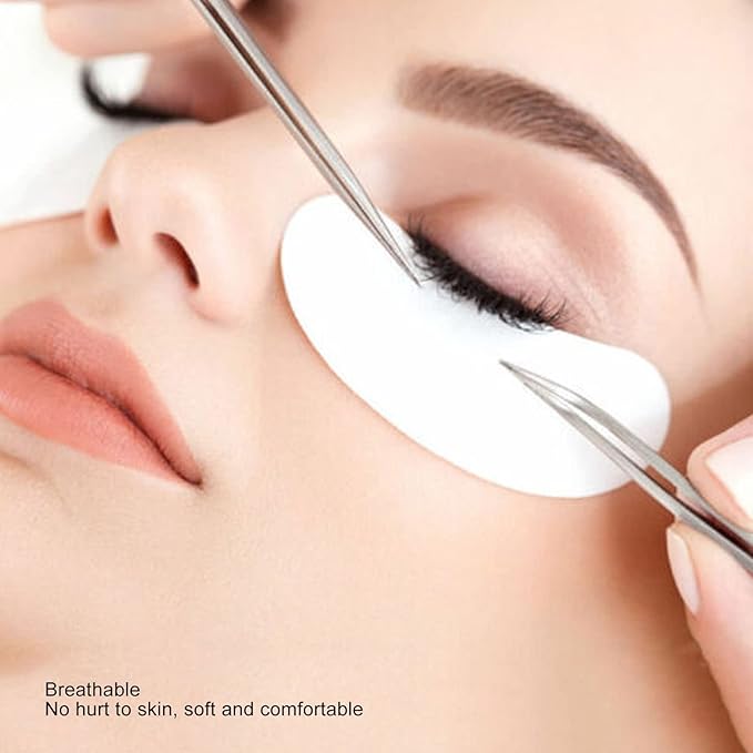 50pcs Eyelash Pads, Gel Lash Pads Under Eye Hydrogel Eye Pads for Eyelash Design, Individual Packing Eyelash Patch for Woman Beauty