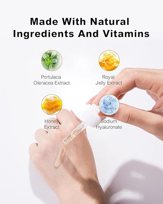 Honey Hyaluronic Acid Face Serum, 30ml / 1.06 fl.oz | Honey Purity 30% | Vit E - Anti Aging Facial Serum for Skin Care | Face Serum for Women | for All Skin Type