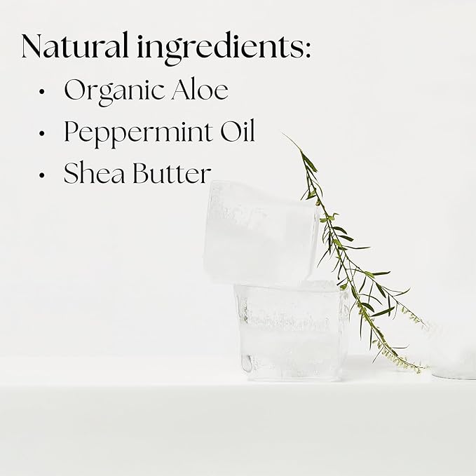 Non-Aerosol Cooling Mist w/Aloe Vera, Peppermint, Cucumber - Non-Sticky, Non-Greasy Formula, Sunburn Relief, After Sun Care, Hydrating Face & Body Spray