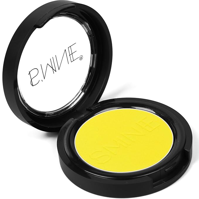 IS'MINE Single Yellow Matte Eyeshadow Powder Palette High Pigment, Longwear, Intense Color Best Yellow Eyeshadow