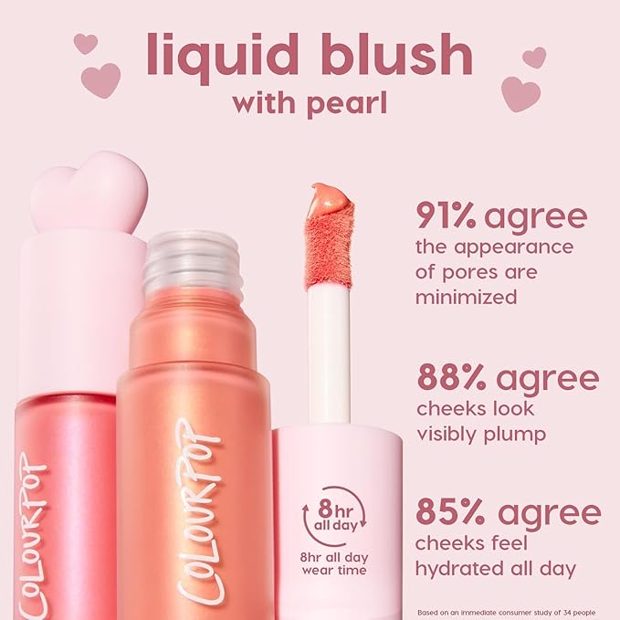 ColourPop Liquid Blush Pearl Finish - Princess Ave (0.3 Fl Oz)