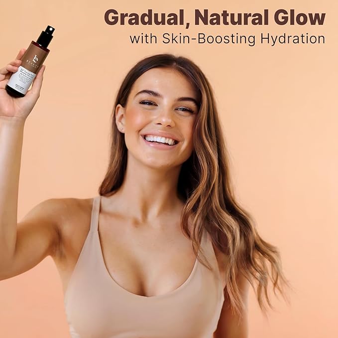 Bronzing Face Tanner Spray Mist, Sunless Face Tanning Water, USA Made with Natural & Organic Ingredients