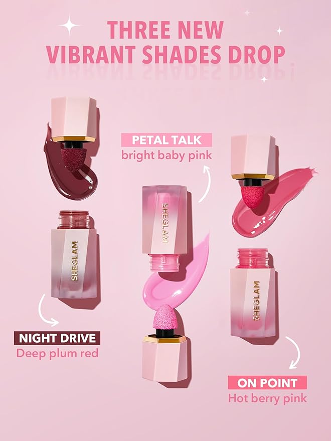 SHEGLAM Color Bloom Liquid Blush Makeup for Cheeks Night Drive