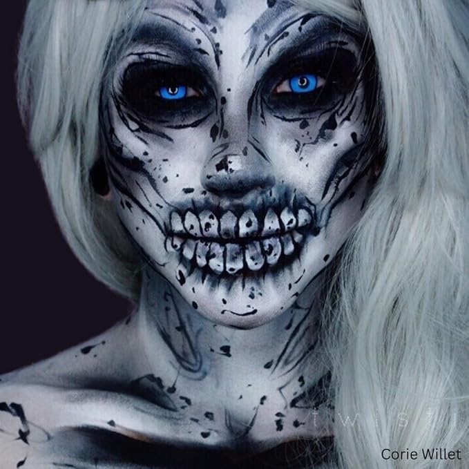 Mehron Makeup Liquid Makeup | Face Paint and Body Paint Perfect for Halloween, Cosplay I Air Brush Compatible 4.5 oz (133 ml) (Black)