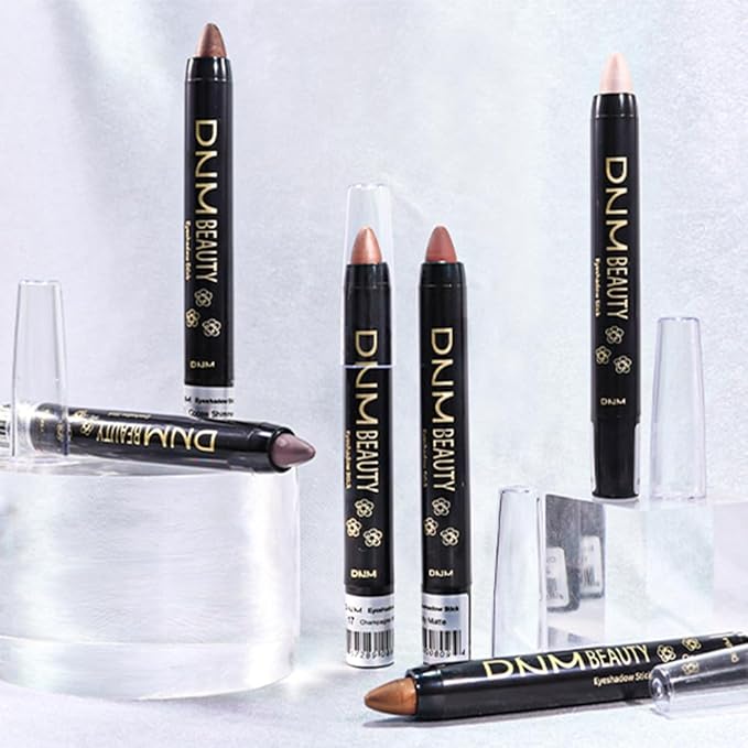 evpct Putty Matte Cream Eye Shadow Brightener Sticks Set for Eyes, Putty Matte Pencil Eye shadow Applicator Stick Pen Palette Makeup Waterproof sombras en crema para ojos 23#