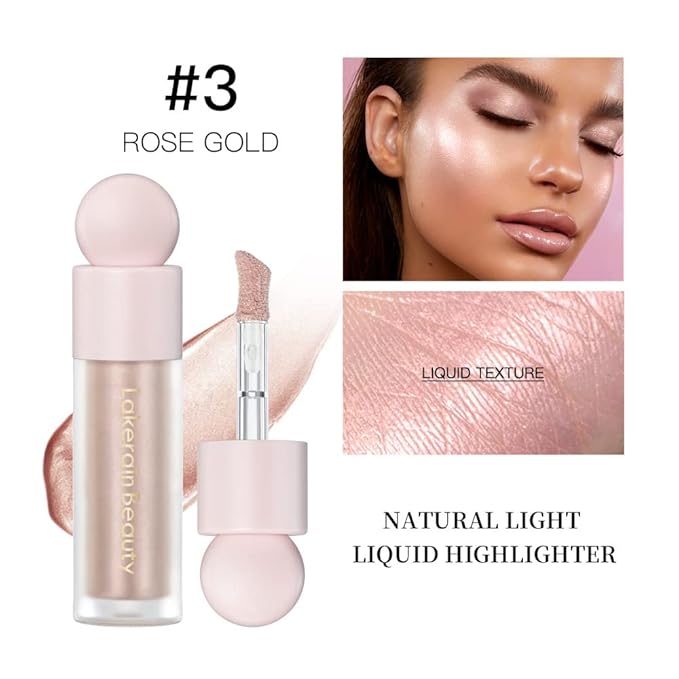 UNYOKE Liquid Highlighter, Highlighter makeup Stick，Makeup Highlighter Face Body Highlighter.-03#