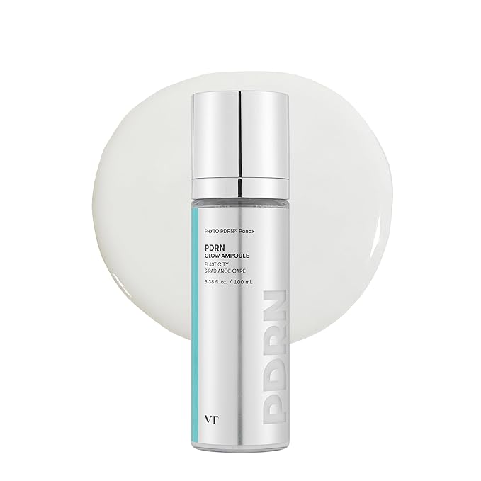 VT COSMETICS PDRN Glow Ampoule, PDRN Facial Mist, Deep Hydration Spray Serum, Vegan Skin Care, Light-weight Face Moisturizer, Plumping Effect, Fragrance-Free, Korean SkinCare (3.38 fl oz / 100 ml)