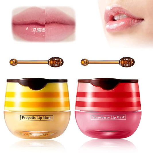 Bee Lip Balm Honey Pot, 2 Exfoliator