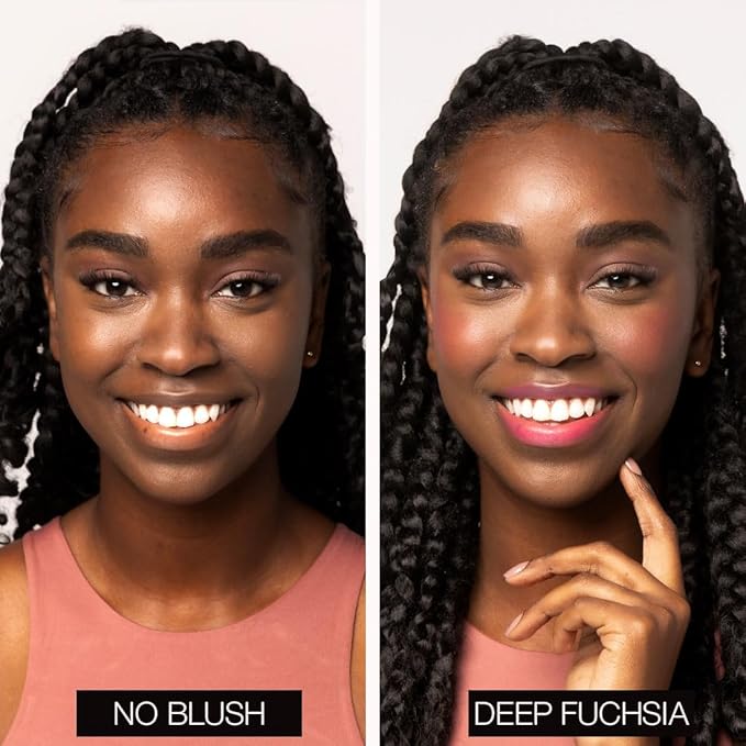 Palladio Liquid Blush for Cheeks & Lips 2-in-1 Makeup Face Blush, Weightless Cream Formula, Smudge Proof Long-Wearing Pigmented Blush, Natural Look Makeup Face Blushes, Dewy Finish, Deep Fuchsia