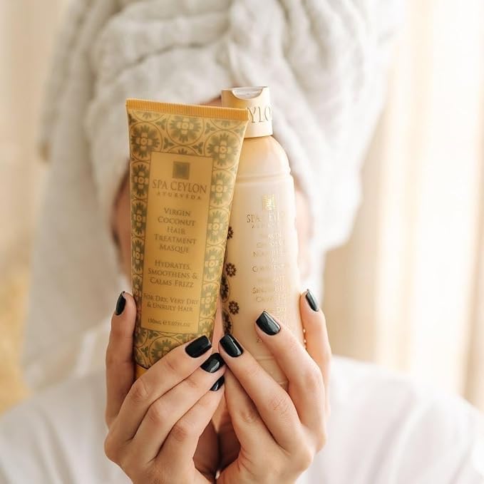 SPA CEYLON Virgin Coconut Hair Treatment Masque | Deep Conditioning | Hair Repair | 100% Vegan & Vegetarian | Best for Dry, Very Dry & Unruly Hair