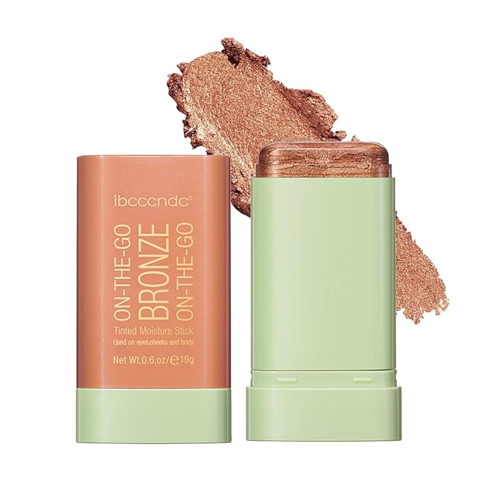 Cream Contour Stick,Multi-Use On The Go Bronzer Stick,Long-lasting