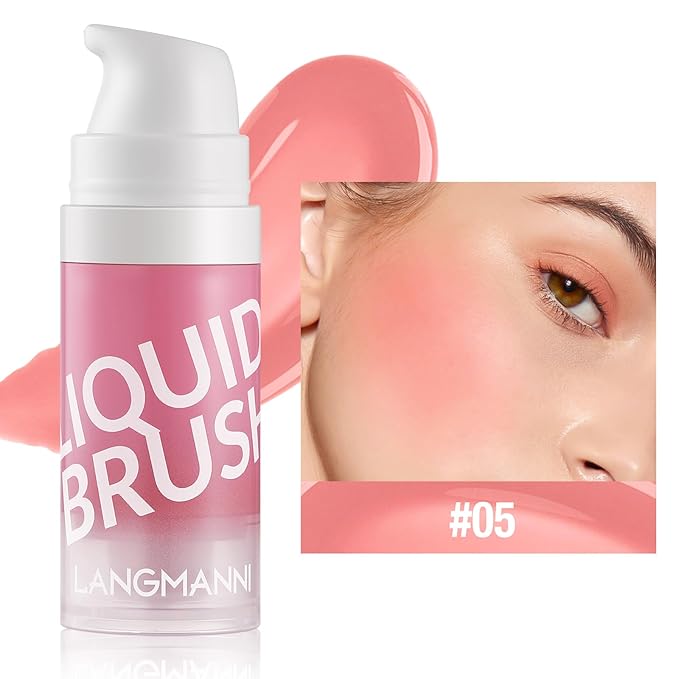 Liquid Blush Makeup Cream Blush For Cheeks Natural Velvet Texture(05#)