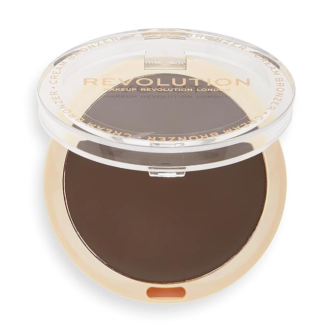 Revolution Beauty, Ultra Cream Face Bronzer, Buildable & Blendable Cream Contour, Vegan & Cruelty Free, Deep, 0.24 Oz.