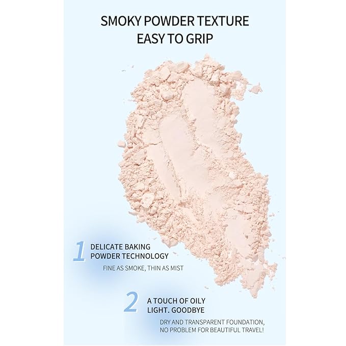 Oil Control Face Pressed Powder,Matte Ultra Flawless Finish 10g