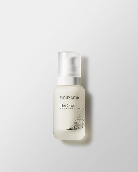 symbiome The One Restorative Cream Face Moisturizer, Anti Aging Face Cream for Smooth & Hydrated Glow, Rich & Luxurious Facial Skin Care Product, Hypoallergenic, No Fragrance, Cruelty Free, 1.7oz