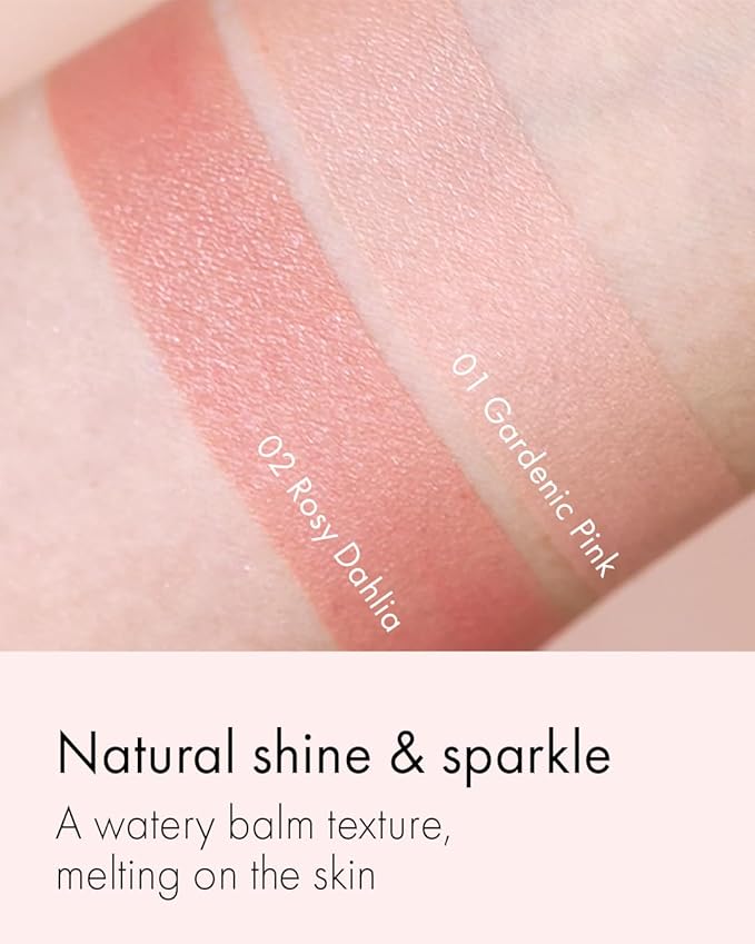 VIDIVICI Millennial Glow Cream Blush 01 Gardenic Pink - Creamy Face Cheek Blusher for Smooth & Silky Skin - Soft Satin Finish with Natural Color - For Fair to Light Skin Tone, 0.21 oz.