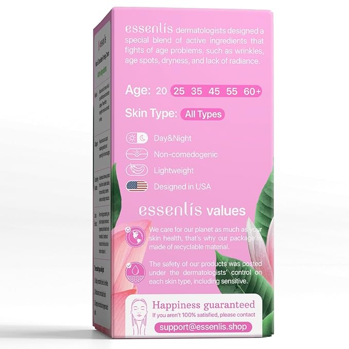 Neck Firming Cream, Anti Aging Facial Moisturizer with Retinol, Collagen, Niacinamide & Hyaluronic Acid, 1.7 Fl Oz