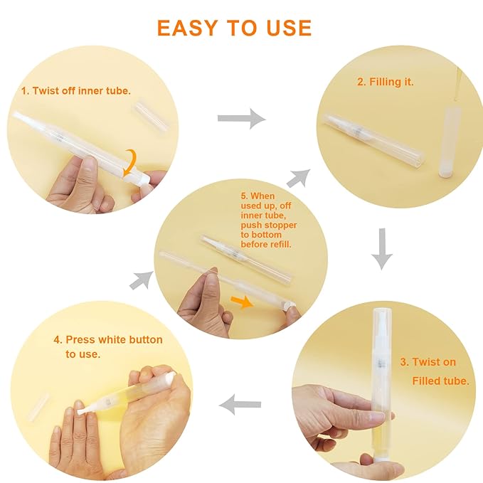 3-Pack 6ml Upgraded Refillable Cuticle