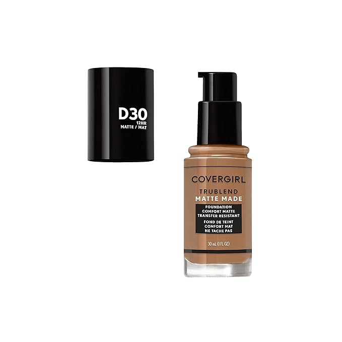 COVERGIRL TruBlend Matte Made Liquid Foundation, Bronze, 1.01 of 1)