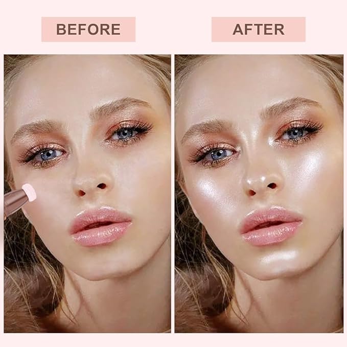 Mysense Liquid Highlighter Beauty Wand,Highlight Bronzer Stick with Highlighter-Pearl White