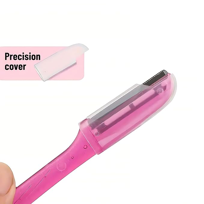BYONE Razor, Face Razors for Women, Facial Hair Removal, Dermaplaning Tool, Exfoliator & Shaver for Smooth Skin, Microblades, Peach Fuzz Remover Eye Brow Trimmer, Eyebrow Blades, Beauty Shavers