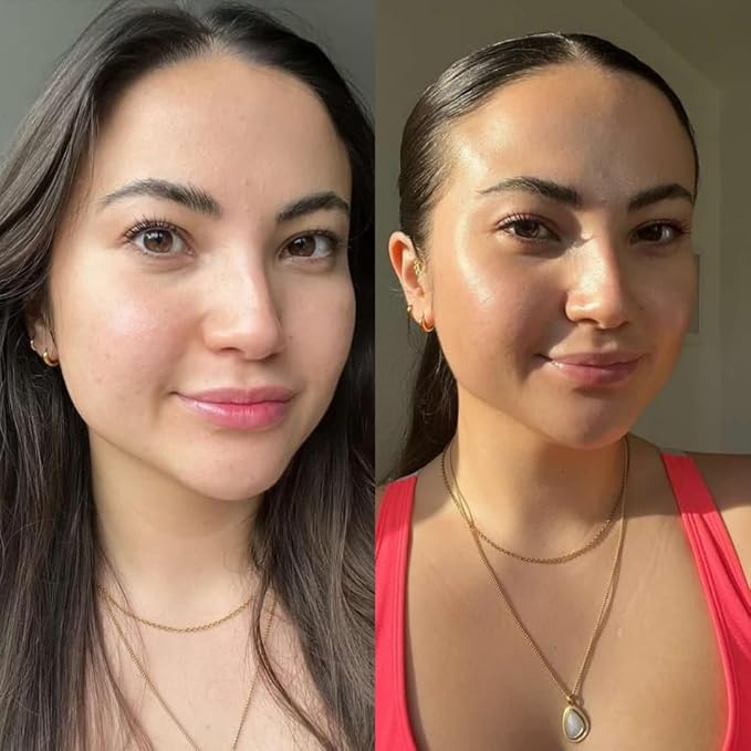 Skinny Tan Tan and Tone Self Tanning Drops for Your Face - Gradual Tan Drops Serum with Hyaluronic Acid - Transforms Skincare into Gradual Tanner - Helps Even Skin Tone and Enhance Complexion - 1 oz