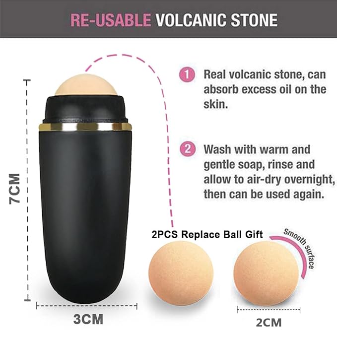 103 PCS Volcanic Roller Oily Skin Oil Control