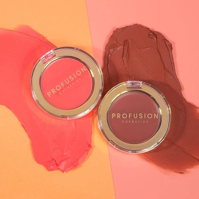Profusion Cosmetics Cream Blush- Lightweight, Easy-Blend Creamy Texture, Petal, 1)