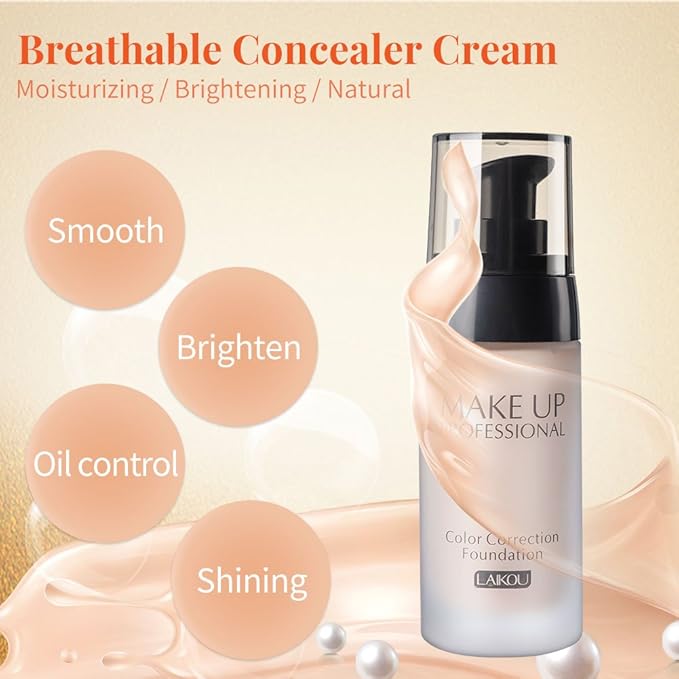 Sonew BB Cream Bare Makeup Concealer Light/Medium Skintones for Face Moisturizer Cover Up Skin Flaw Isolation Dust UV(Beige)
