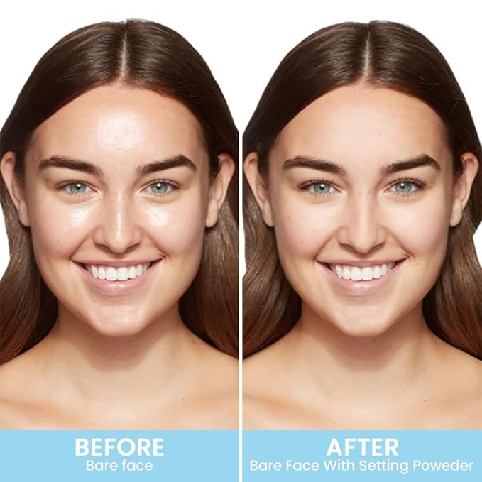 Oil-Controlled Matte Finish Powder: Silky, Skin-Adhering, Natural, Long-lasting, and Dimensional Pressed Powder Compact with Mini Powder Puff for Long-Lasting Makeup