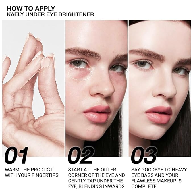 evpct 2Pcs under Eye Corrector Brightener Concealers for Older Women Dark Circles, under Eye Cream Pot Concealer Full Coverage Peach Color Corrector Makeup, Nourishing Waterproof, Ivory White