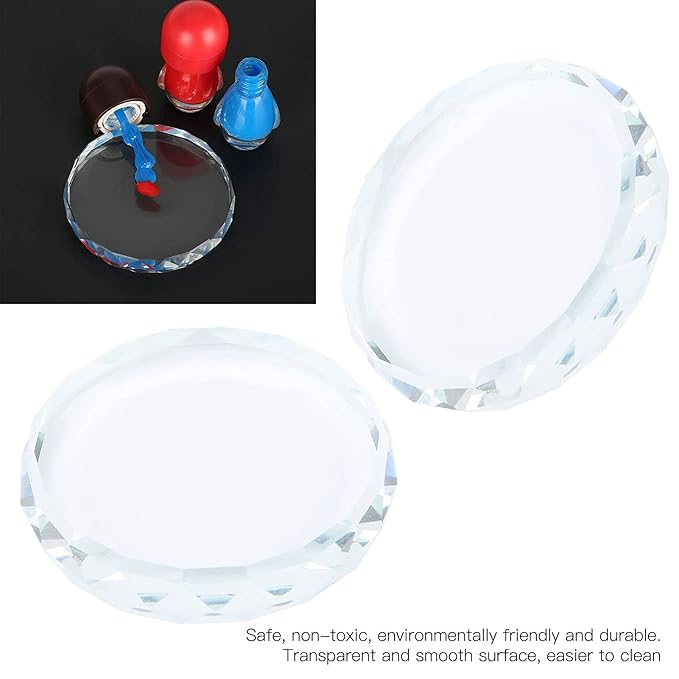 2Pcs Nail Art Palettes, Manicures DIY Color Mixing