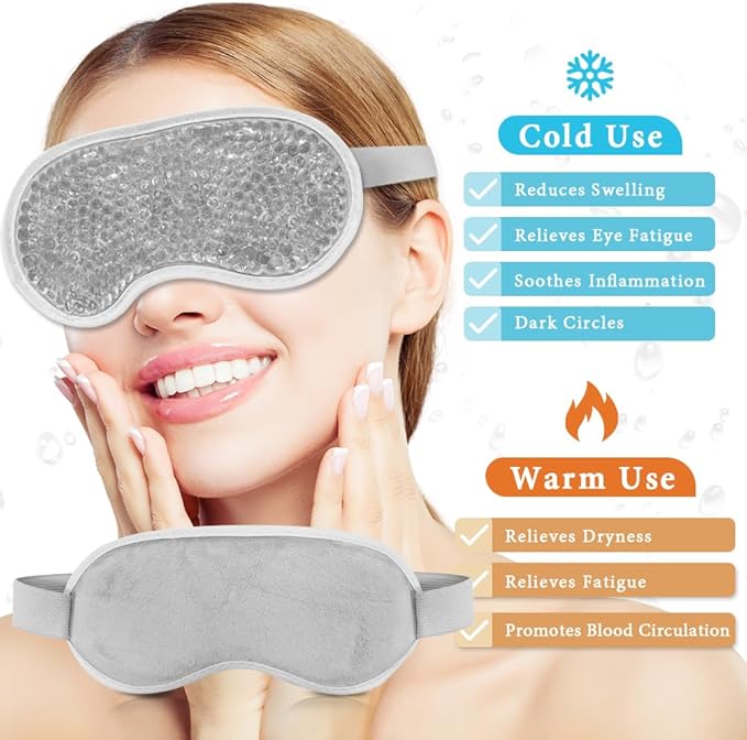 Cooling eye mask and silky