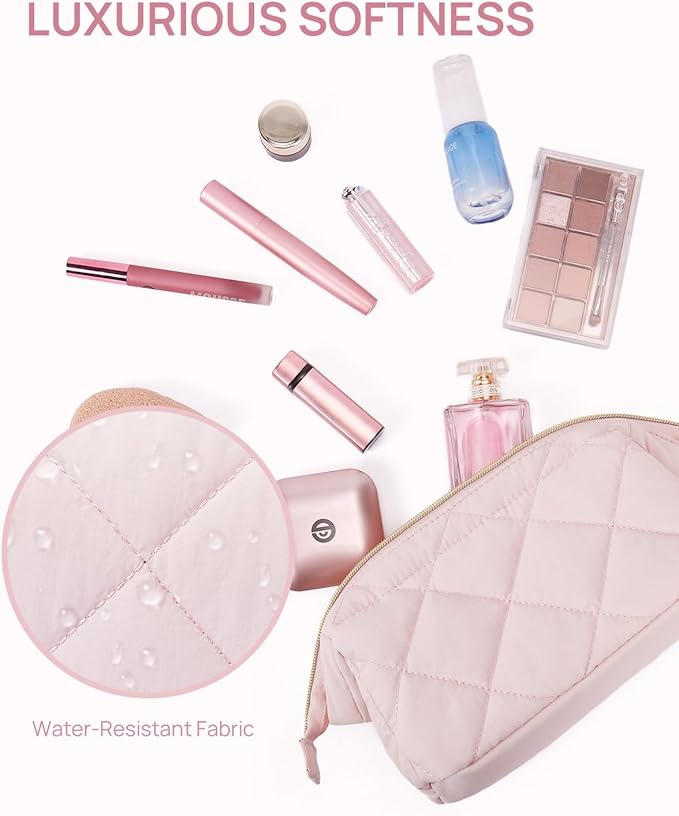 Telena puffer makeup bags for