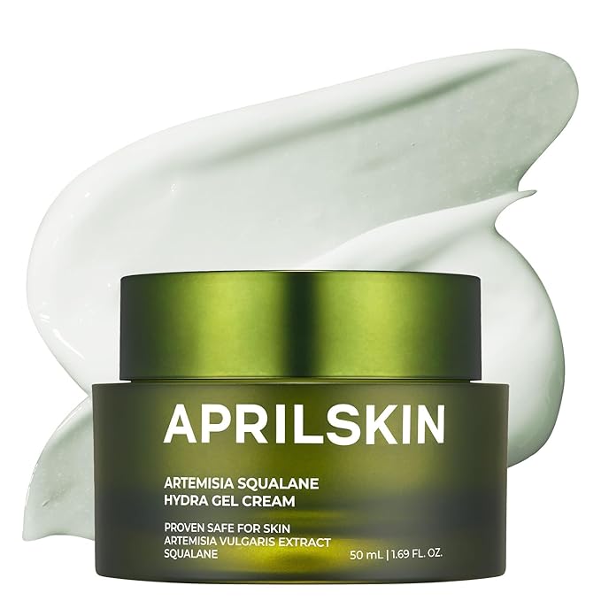 APRILSKIN Artemisia Squalane Hydra Gel Cream | Dry, Sensitive, Acne-Prone Skin | Vegan, Cruelty Free, Low pH, Soothing & Firming up | 50 ml | No sulfates and Artificial Fragrance