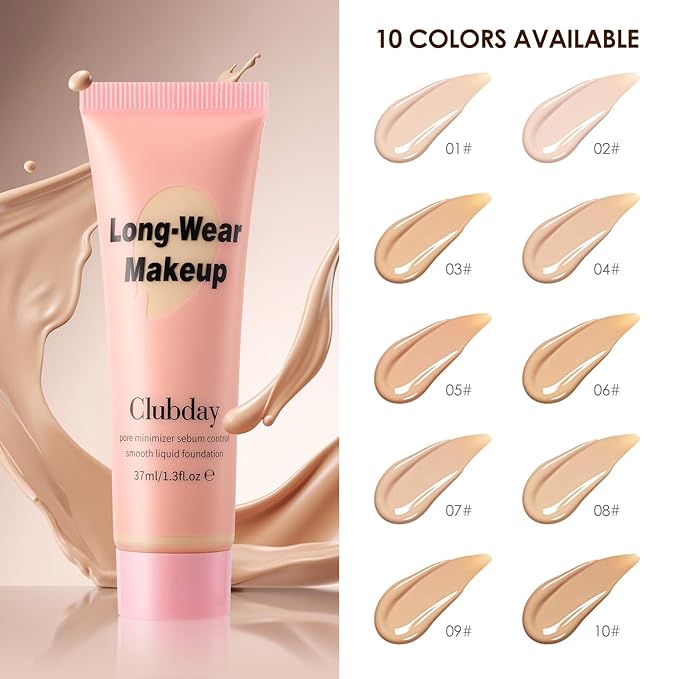 Liquid Foundation Full coverage Long-Lasting Buildable Weighless Foundation Cream Active Wear Color Stay Makeup-06