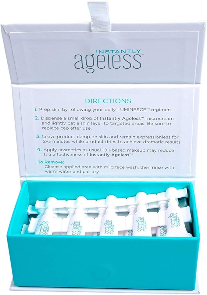 Instantly Ageless Facelift in A Box - Instant Eye Bag Remover Puffiness -1 Box of 25 Vials - Instant Under Eye Bags Remover - Wrinkle Tightener - Instant Wrinkle Remover for Face Instant Lift