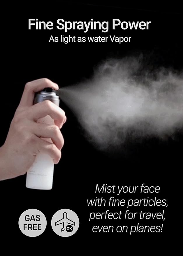 JUNG SAEM MOOL Essential Mool Micro Fitting Face Mist 1.86 Fl Oz, Ultra-Fine Hydrating Makeup Setting Spray with Thermal Spring Water, Long-Lasting Fixing Power Dewy Glow Primer, Korean Face Mist