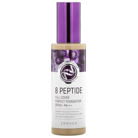 Enough 8 Peptide, Full Cover Perfect Foundation, SPF 50+ PA+++, #21, 3.53 oz (100 g)