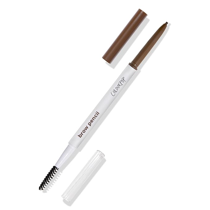 ColourPop Defining Eyebrow Pencil - Precision Brow Pencil Tip for Natural Hair-Like Strokes - Long-Lasting Buildable Color with Attached Spoolie & No Sharpening Needed - Dark Brown (0.003 oz)