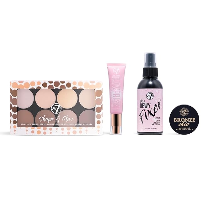 W7 Shape & Glow Makeup Set - Dewy