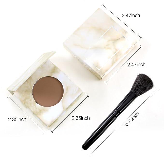 Erinde Matte Brown Contour Palette, Warm Toned Face