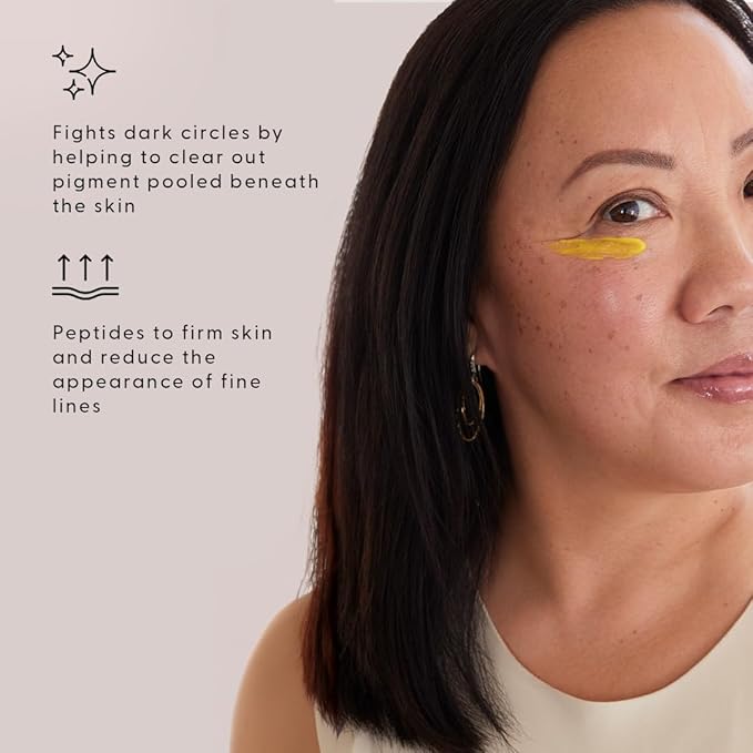 Stratia Lipid Gold Eye Cream Moisturizer & Anti-Aging Skin Care for Dark Circles, Fine Lines, Wrinkles, & Under Eye Brightener, 0.5 fl. oz