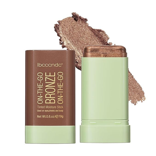 Cream Contour Stick,Multi-Use On The Go Bronzer Stick,Long-lasting