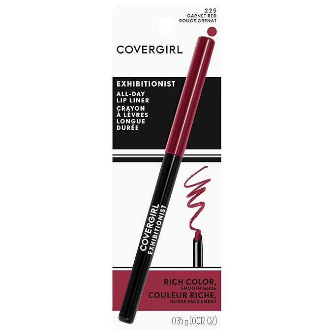 COVERGIRL - Exhibitionist All-Day Lip Liner, Retractable Tip, Easy application, Smudge, Transfer, Mask - Proof, 100% Cruelty-Free