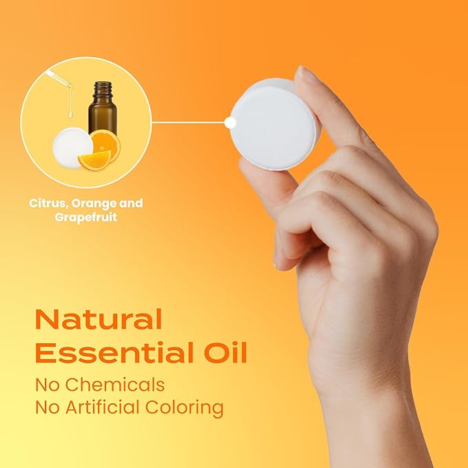 Body Restore Shower Steamers Aromatherapy 15 Pack - Boo Basket Stuffers for Women, Christmas Stocking Stuffers, Birthday Gifts, White Elephant, Relaxation, Self Care - Citrus