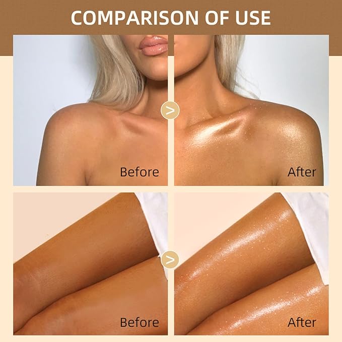 Moisturizing Body Luminizers 5 Colors Smooth and Shimmer 05 Gold) 40ml