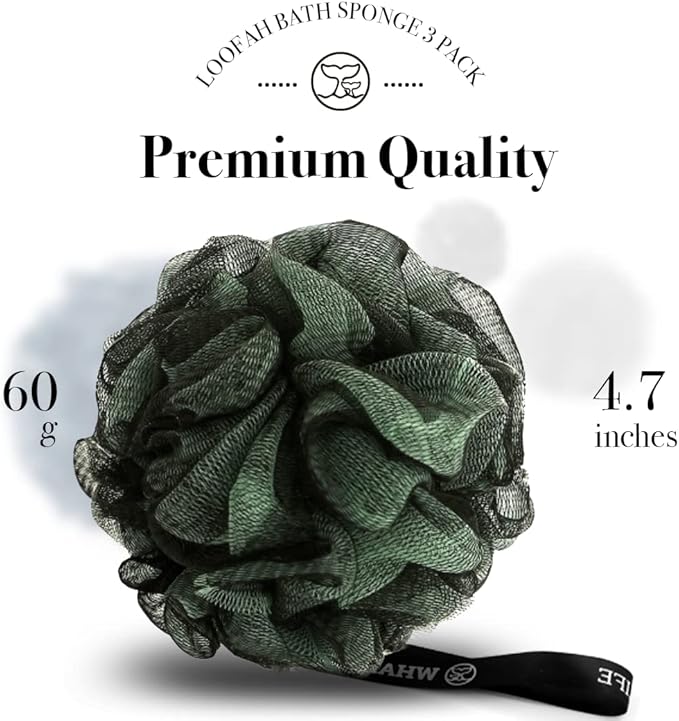 Loofah sponge bath sponge for