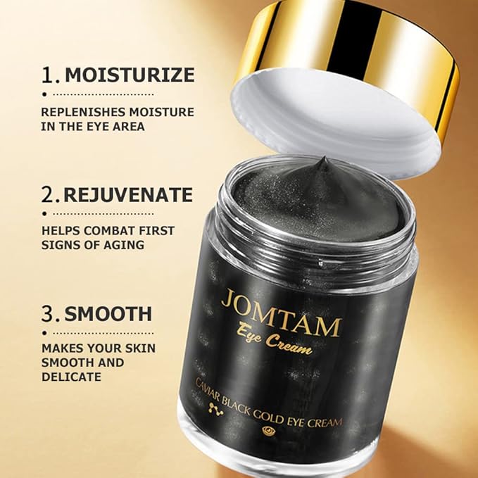 Caviar Black Gold Moisturizing Eye Cream Skin Rejuvenation Dark Circles Smoothing Wrinkles 60g 2.12oz