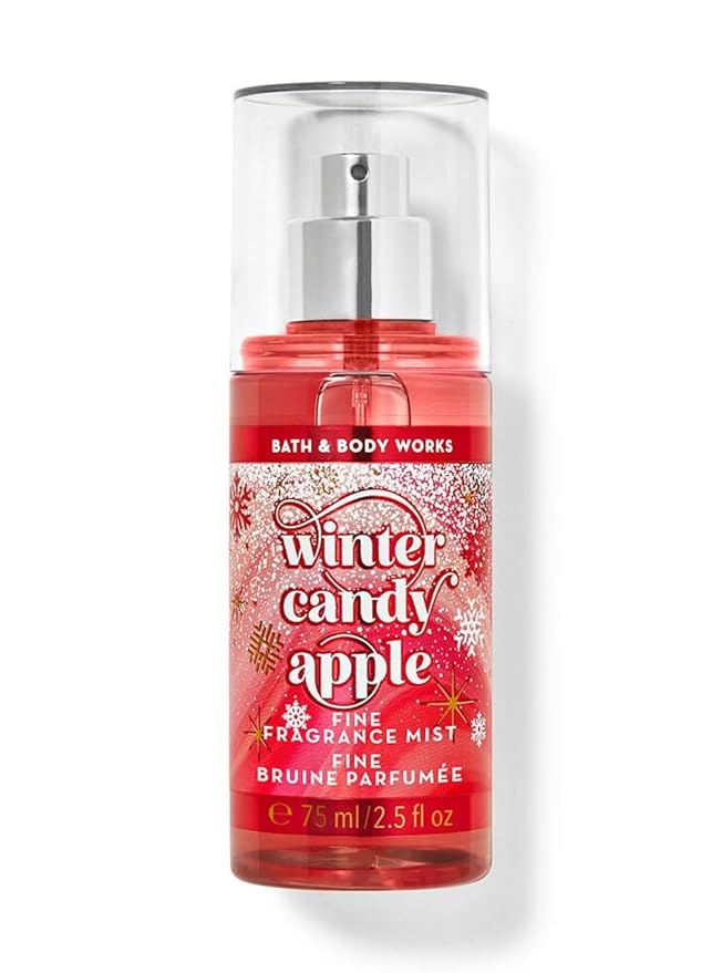 Bath & Body Works WInter Candy Apple Fine Fragrance Mist Travel Size Mini Purse Spray 2.5 Ounce (WInter Candy Apple)